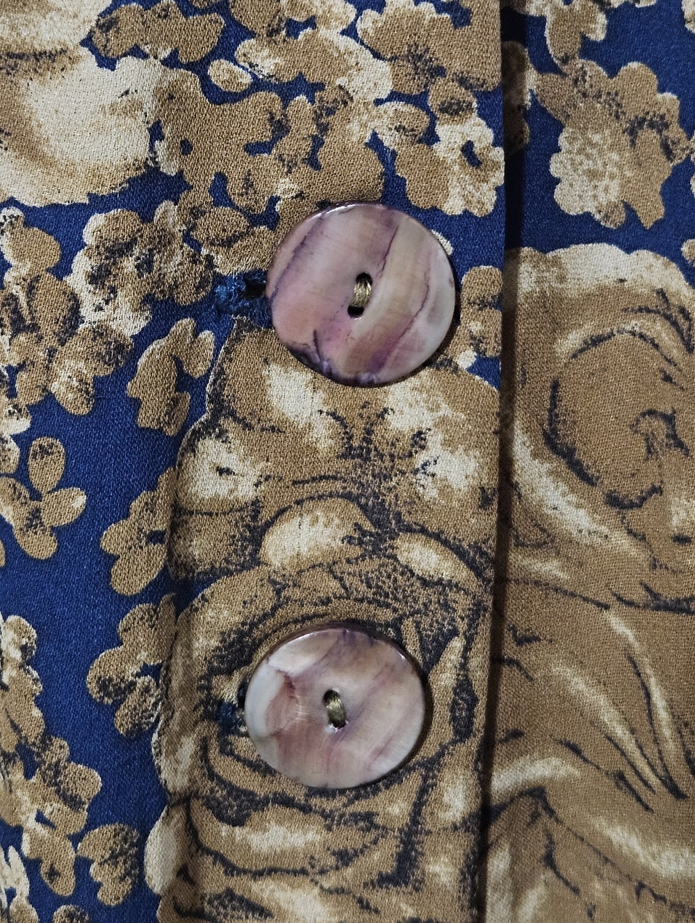 Vintage Gillian Neiman-Marcus 100% Silk Floral Long-Sleeve Maxi Dress Size 6 - Picture 4 of 11